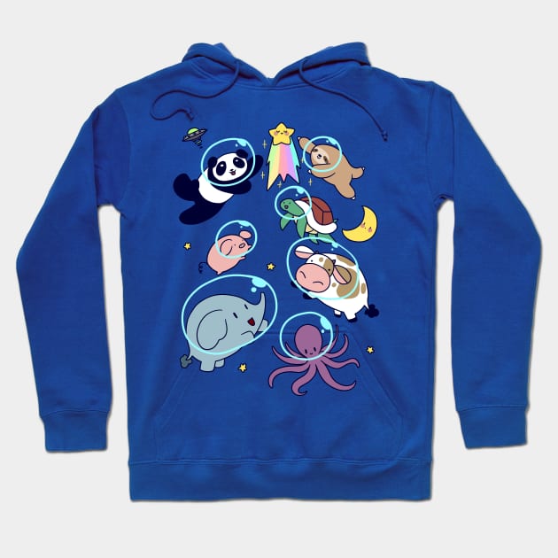 Space Animals! Hoodie by saradaboru